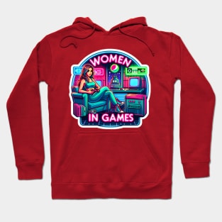 Retro Gamer’s Paradise - Women in Games Neon Hoodie